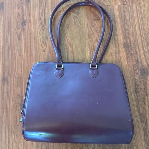 Furla purple eggplant handbag - Picture 2 of 8